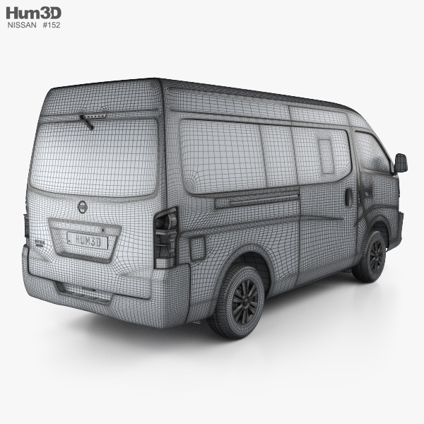  Nissan Urvan (NV350) LWB HR 2020 modelo 3D - Vehículos en Hum3D