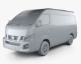 Nissan Urvan (NV350) LWB HR 2020 3D模型 clay render