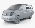 Nissan Elgrand 2010 3d model clay render