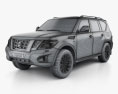 Nissan Patrol (CIS) 2017 3d model wire render