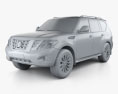 Nissan Patrol (CIS) 2017 3d model clay render