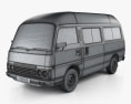 Nissan Caravan Urvan LWB HR 1985 3d model wire render