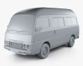 Nissan Caravan Urvan LWB HR 1985 3d model clay render