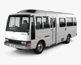 Nissan Civilian SWB Autobus 1982 Modèle 3D