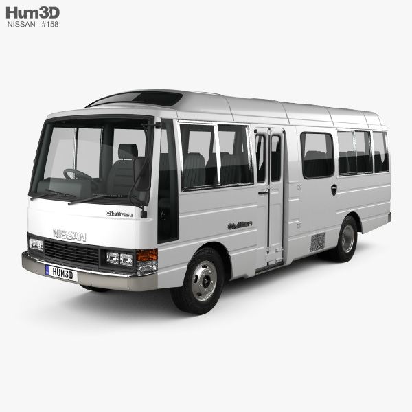 Nissan Civilian SWB bus 1982 3D model