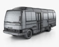 Nissan Civilian SWB 버스 1982 3D 모델  wire render