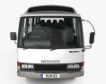 Nissan Civilian SWB Bus 1982 3D-Modell Vorderansicht
