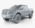 Nissan Titan Warrior 2017 3d model clay render