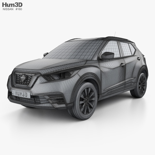 Nissan Kicks 2017 3D model - Vehicles on Hum3D