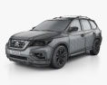 Nissan Pathfinder 2020 3D 모델  wire render
