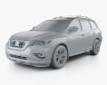 Nissan Pathfinder 2020 3D модель clay render
