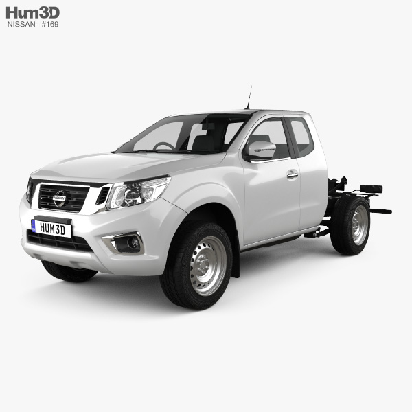 Nissan Navara King Cab Chassis 2018 3D model