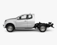 Nissan Navara King Cab Chassis 2018 3d model side view