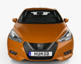 Nissan Micra 2019 3d model front view