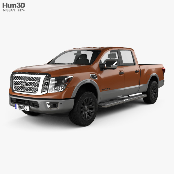 Nissan Titan Crew Cab Platinum Reserve 2020 3D模型