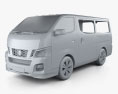 Nissan NV350 Caravan 2016 3D 모델  clay render