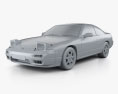 Nissan 180SX 1994 3d model clay render