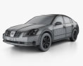 Nissan Maxima SL 2008 3d model wire render