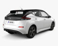 Nissan Leaf 2021 3d model back view