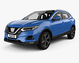 Nissan Qashqai with HQ interior 2020 3D model