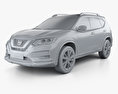 Nissan X-Trail 2020 3d model clay render