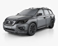 Nissan Pathfinder with HQ interior 2020 3d model wire render