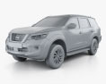 Nissan Terra 2022 3d model clay render