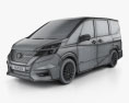 Nissan Serena Autech 2020 3d model wire render