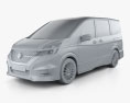 Nissan Serena Autech 2020 3d model clay render