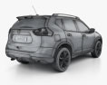 Nissan Rogue mit Innenraum 2017 3D-Modell