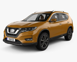 Nissan X-Trail with HQ interior 2020 3D model