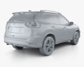 Nissan X-Trail con interior 2017 Modelo 3D