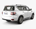 Nissan Patrol CIS-spec con interni 2014 Modello 3D vista posteriore
