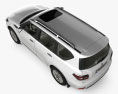 Nissan Patrol CIS-spec з детальним інтер'єром 2017 3D модель top view