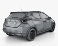 Nissan Micra HQインテリアと とエンジン 2016 3Dモデル