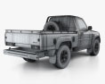 Nissan Patrol pickup HQインテリアと 2016 3Dモデル