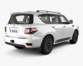 Nissan Patrol AE-spec with HQ interior 2017 3d model back view