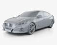 Nissan Altima Platinum 2021 3d model clay render