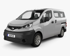 Nissan NV200 combi HQインテリアと 2011 3Dモデル