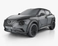 Nissan Juke 2022 3D-Modell wire render