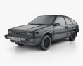 Nissan Sentra 1983 Modello 3D wire render