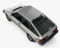 Nissan Sentra 1983 Modello 3D vista dall'alto