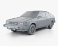 Nissan Sentra 1983 Modello 3D clay render