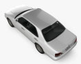 Nissan Cedric Brougham Berlina 1995 Modello 3D vista dall'alto