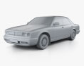 Nissan Cedric sedan 1995 3d model clay render