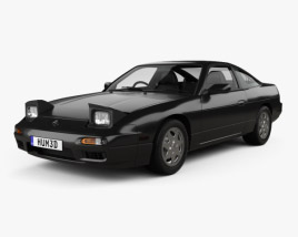 Nissan 180SX with HQ interior 1994 3D model
