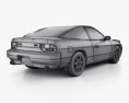 Nissan 180SX with HQ interior 1994 3d model