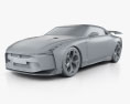 Nissan GT-R50 2021 3d model clay render