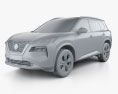 Nissan Rogue Platinum 2022 3D-Modell clay render