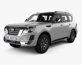 Nissan Patrol Ti L with HQ interior 2022 3D model